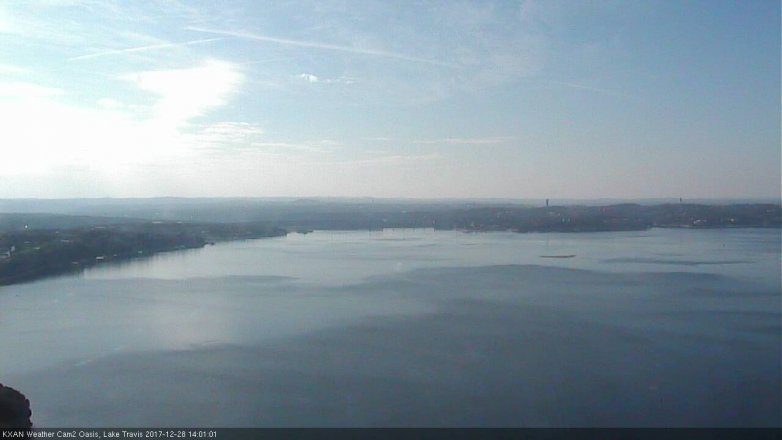 Lake Travis webcam, December 28, 2017 1:20 PM CT