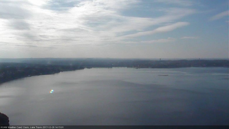 Lake Travis webcam, December 28, 2017 1:35 PM CT