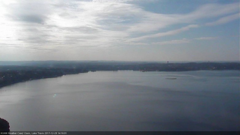 Lake Travis webcam, December 28, 2017 1:45 PM CT