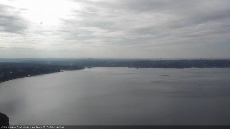 Lake Travis webcam, December 28, 2017 1:50 PM CT