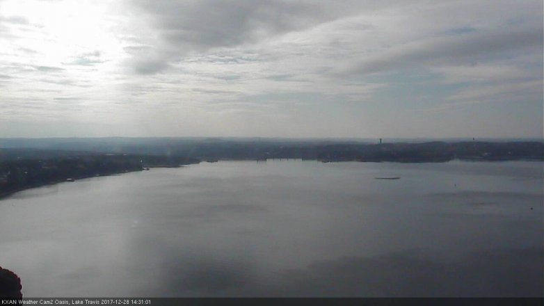 Lake Travis webcam, December 28, 2017 2:00 PM CT