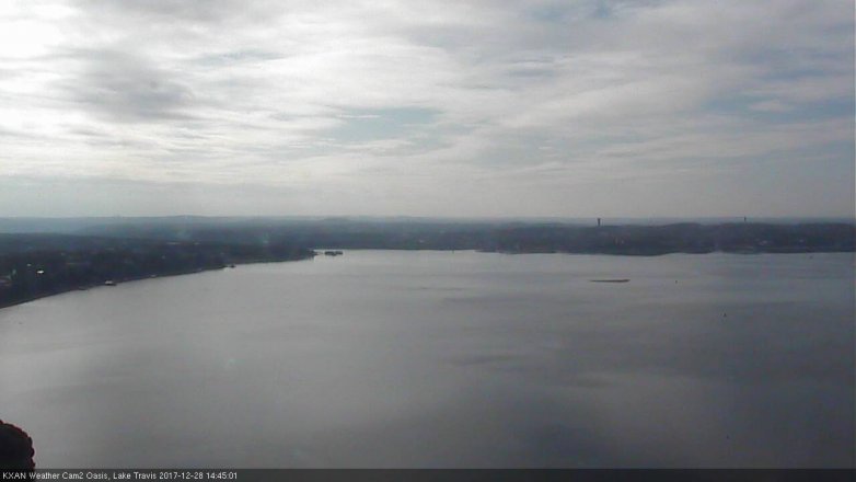 Lake Travis webcam, December 28, 2017 2:05 PM CT