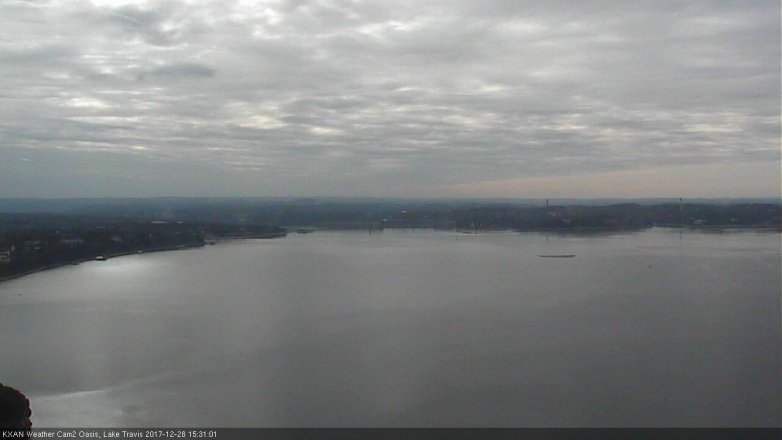 Lake Travis webcam, December 28, 2017 2:35 PM CT