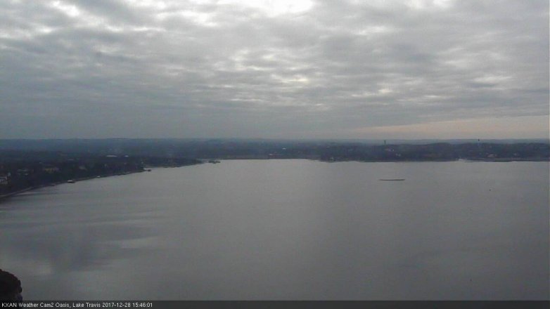Lake Travis webcam, December 28, 2017 3:15 PM CT
