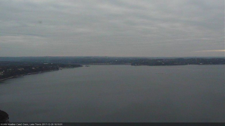 Lake Travis webcam, December 28, 2017 3:20 PM CT