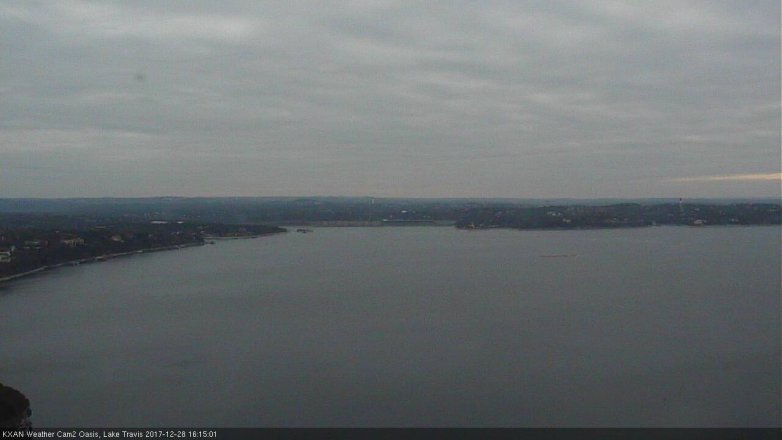 Lake Travis webcam, December 28, 2017 3:40 PM CT
