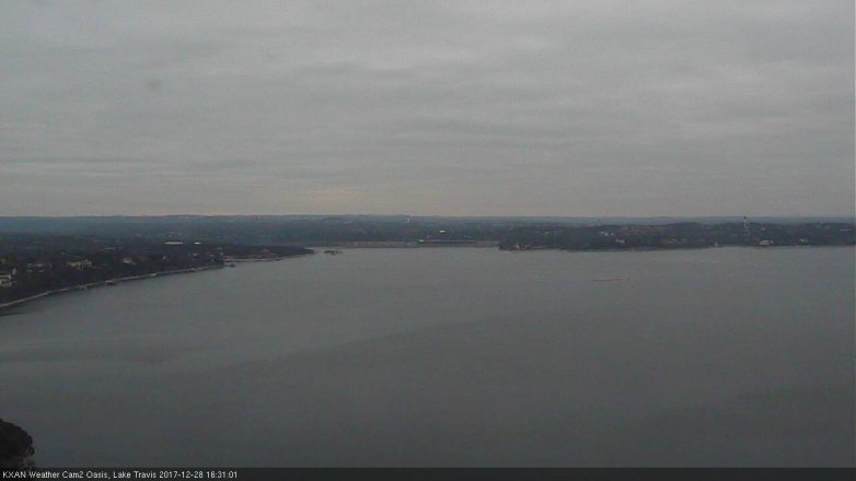 Lake Travis webcam, December 28, 2017 3:45 PM CT