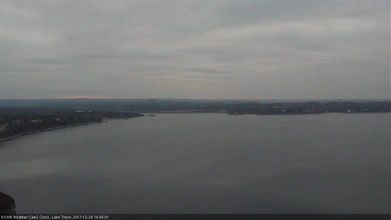 Lake Travis webcam, December 28, 2017 3:50 PM CT
