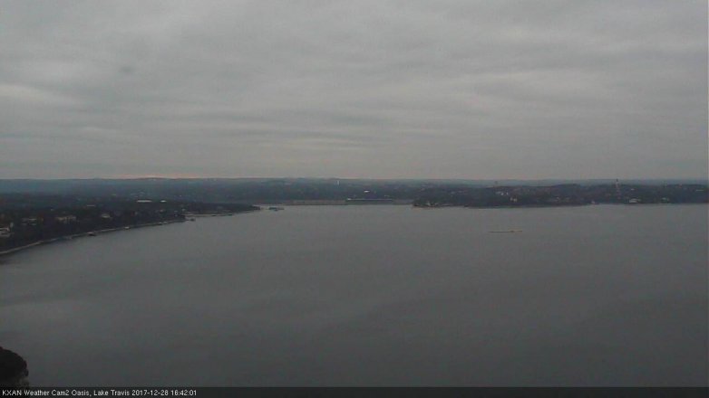 Lake Travis webcam, December 28, 2017 4:00 PM CT