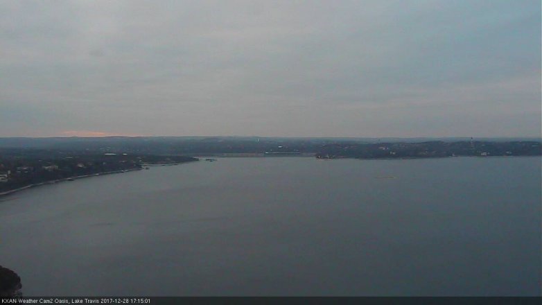 Lake Travis webcam, December 28, 2017 4:35 PM CT