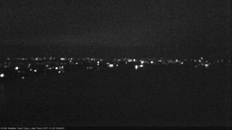 Lake Travis webcam, December 28, 2017 6:05 PM CT