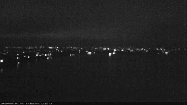 Lake Travis webcam, December 28, 2017 6:55 PM CT
