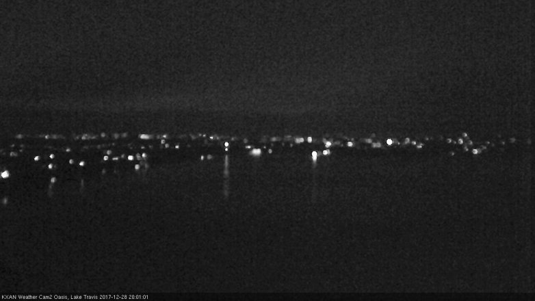 Lake Travis webcam, December 28, 2017 7:20 PM CT