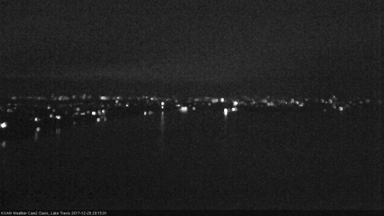 Lake Travis webcam, December 28, 2017 7:30 PM CT