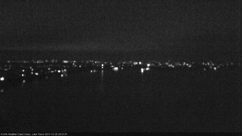 Lake Travis webcam, December 28, 2017 7:35 PM CT