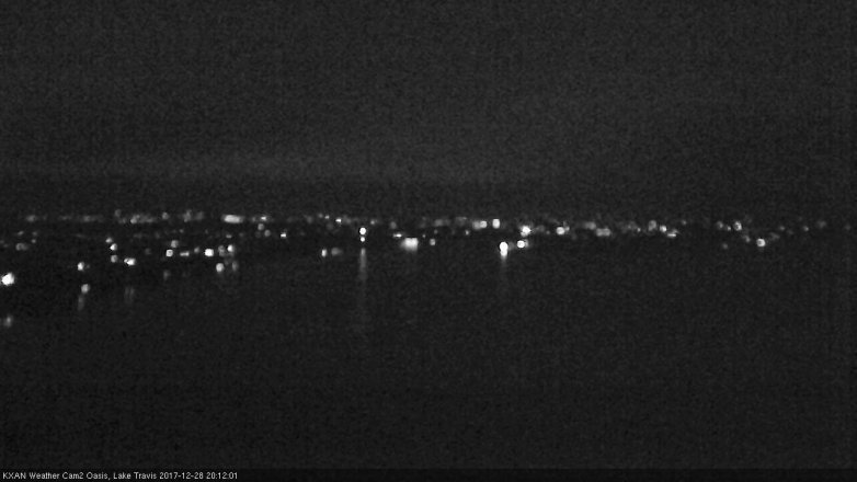 Lake Travis webcam, December 28, 2017 7:40 PM CT