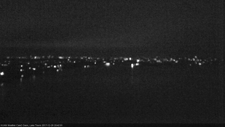 Lake Travis webcam, December 28, 2017 8:05 PM CT