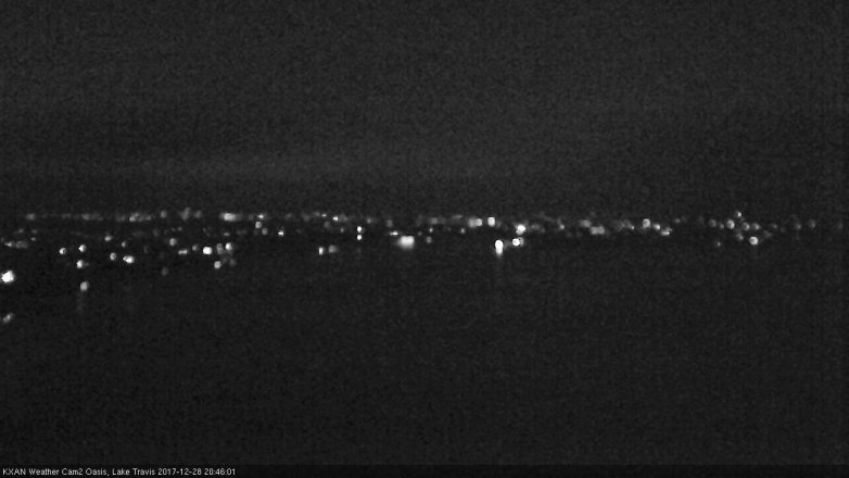 Lake Travis webcam, December 28, 2017 8:10 PM CT