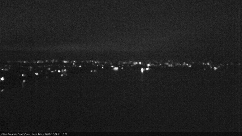 Lake Travis webcam, December 28, 2017 8:40 PM CT