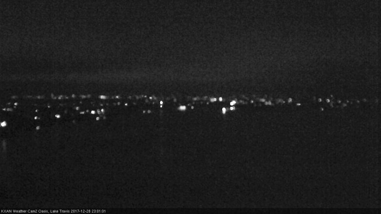 Lake Travis webcam, December 28, 2017 10:10 PM CT