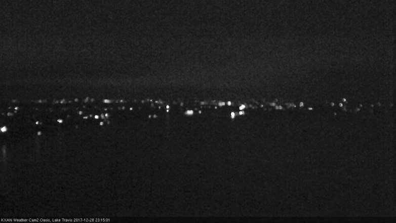 Lake Travis webcam, December 28, 2017 10:25 PM CT