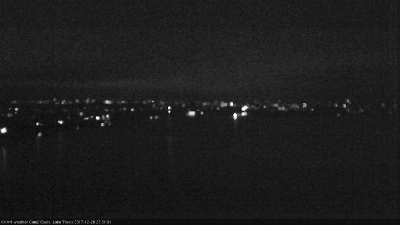 Lake Travis webcam, December 28, 2017 10:40 PM CT