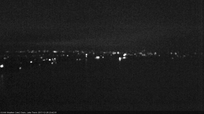 Lake Travis webcam, December 28, 2017 11:05 PM CT
