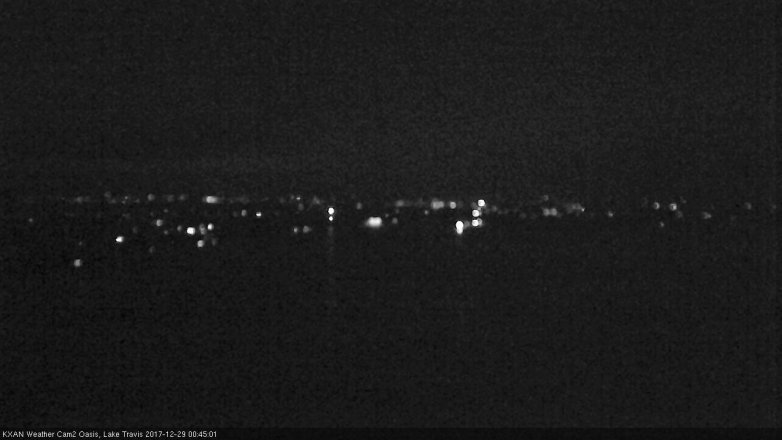 Lake Travis webcam, December 28, 2017 11:50 PM CT