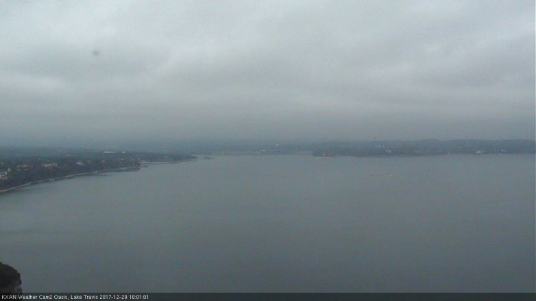Lake Travis webcam, December 29, 2017 9:20 AM CT