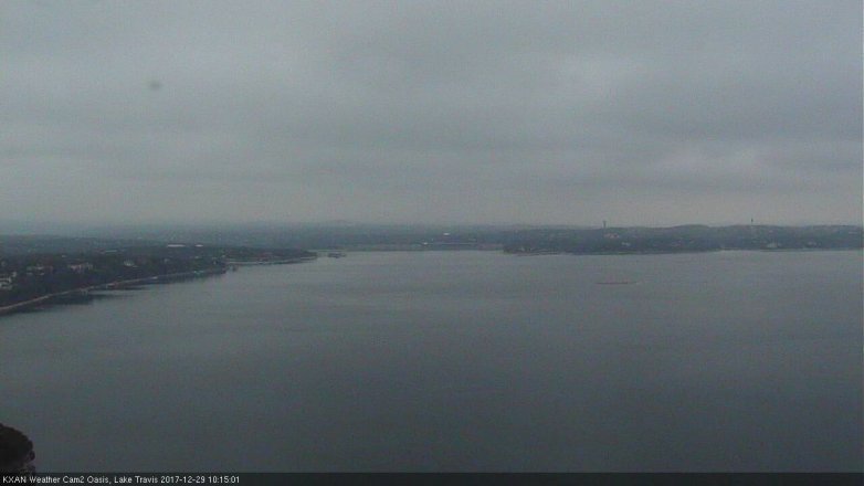 Lake Travis webcam, December 29, 2017 9:45 AM CT