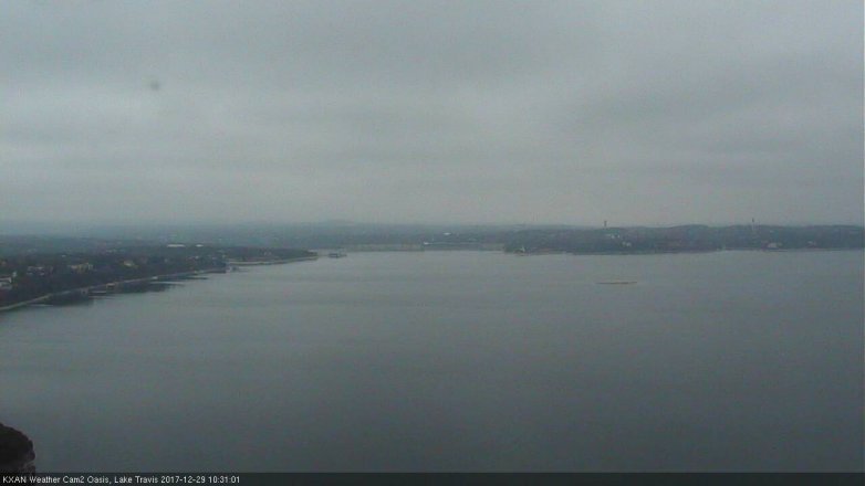 Lake Travis webcam, December 29, 2017 9:55 AM CT