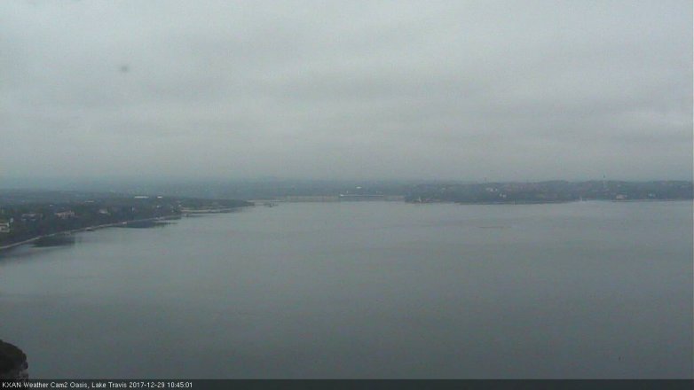 Lake Travis webcam, December 29, 2017 10:10 AM CT