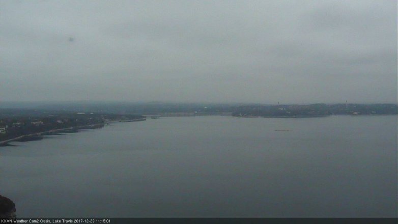 Lake Travis webcam, December 29, 2017 10:25 AM CT