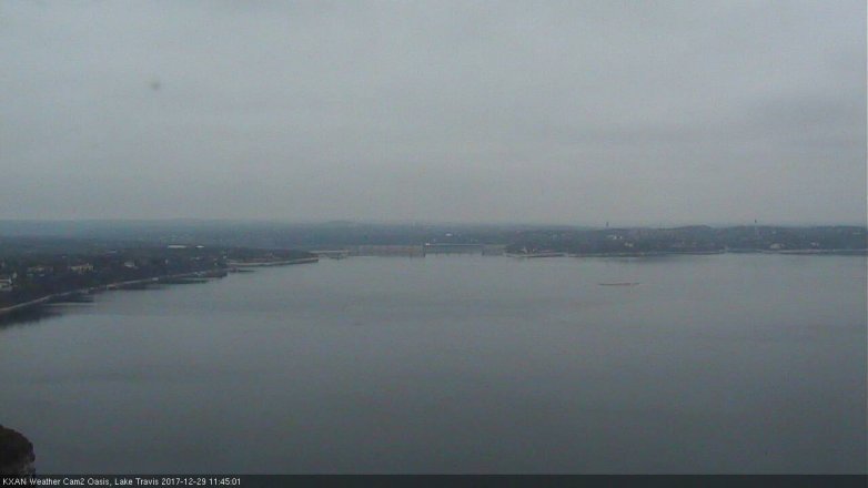 Lake Travis webcam, December 29, 2017 10:55 AM CT