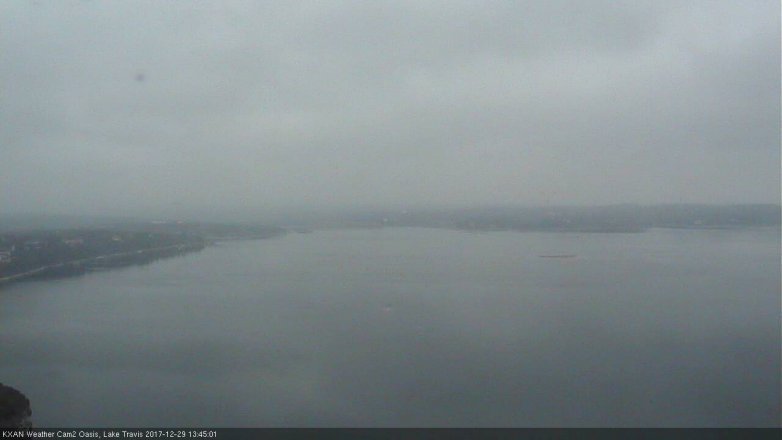 Lake Travis webcam, December 29, 2017 1:10 PM CT