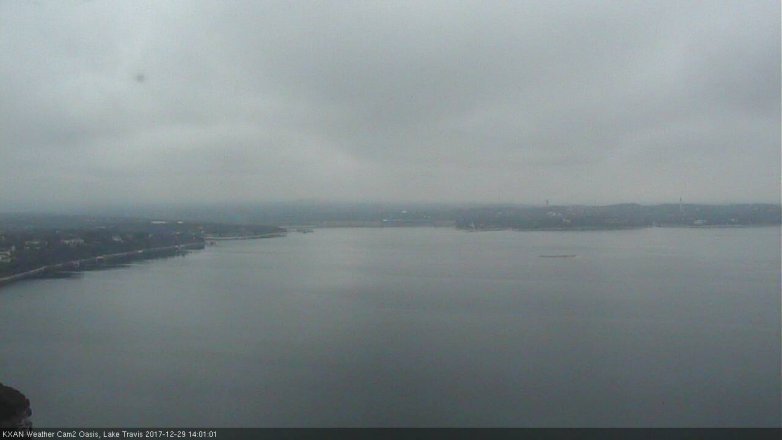 Lake Travis webcam, December 29, 2017 1:30 PM CT