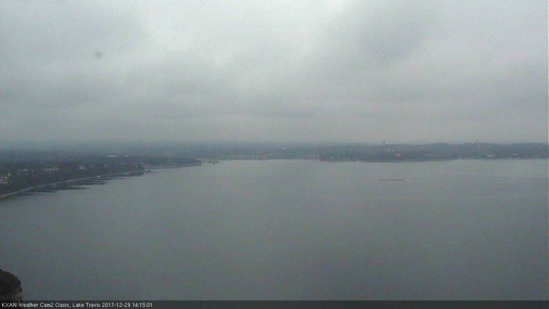 Lake Travis webcam, December 29, 2017 1:45 PM CT