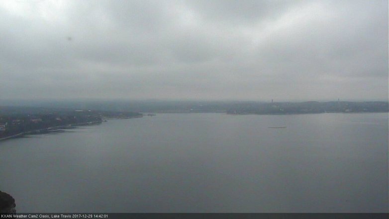 Lake Travis webcam, December 29, 2017 1:55 PM CT