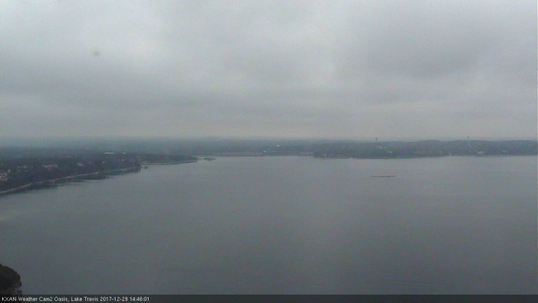 Lake Travis webcam, December 29, 2017 2:15 PM CT