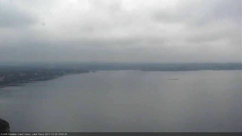 Lake Travis webcam, December 29, 2017 2:25 PM CT