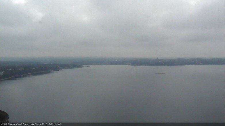 Lake Travis webcam, December 29, 2017 2:40 PM CT