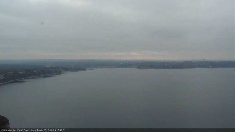 Lake Travis webcam, December 29, 2017 2:50 PM CT