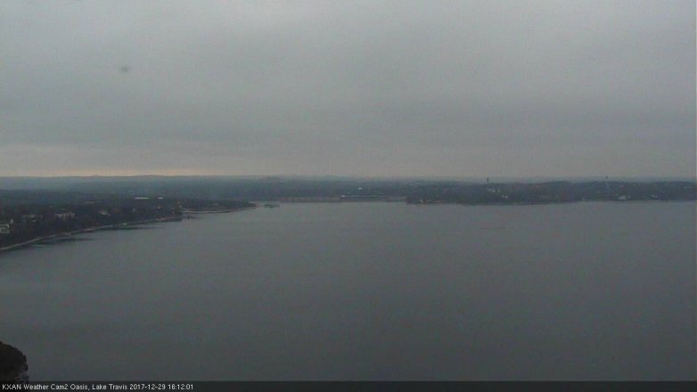 Lake Travis webcam, December 29, 2017 3:15 PM CT