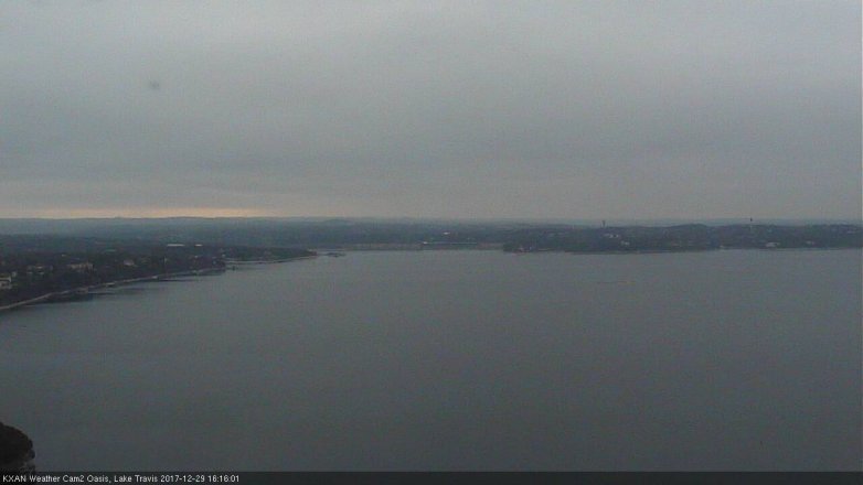 Lake Travis webcam, December 29, 2017 3:35 PM CT