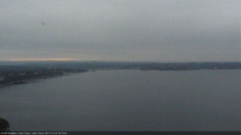 Lake Travis webcam, December 29, 2017 3:45 PM CT