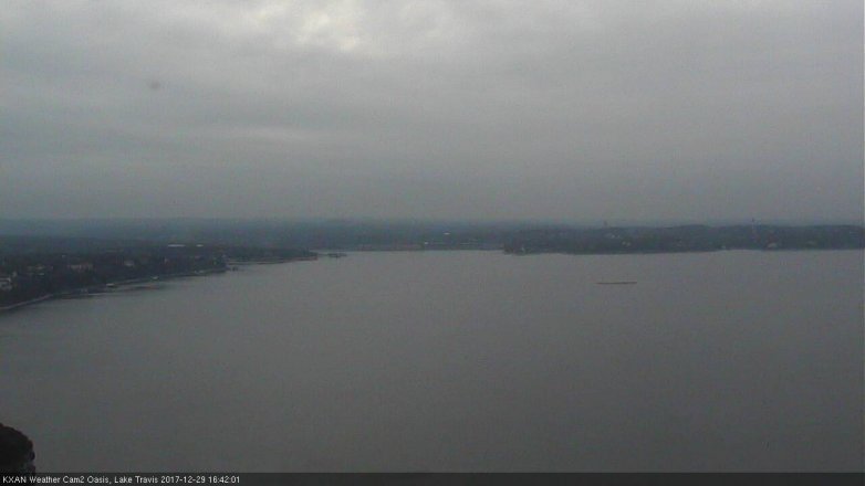 Lake Travis webcam, December 29, 2017 3:55 PM CT