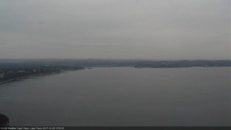 Lake Travis webcam, December 29, 2017 4:05 PM CT