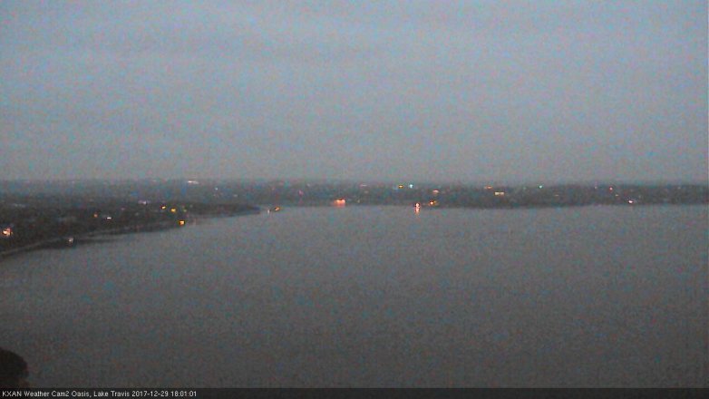 Lake Travis webcam, December 29, 2017 5:30 PM CT