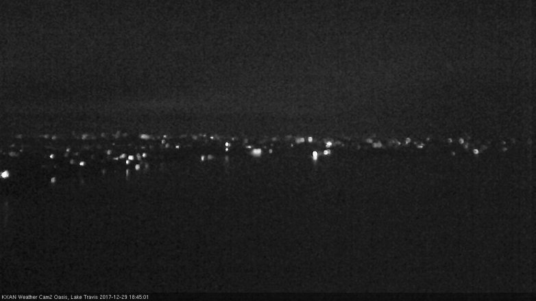 Lake Travis webcam, December 29, 2017 5:50 PM CT