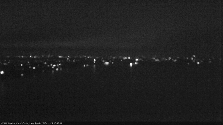 Lake Travis webcam, December 29, 2017 5:55 PM CT